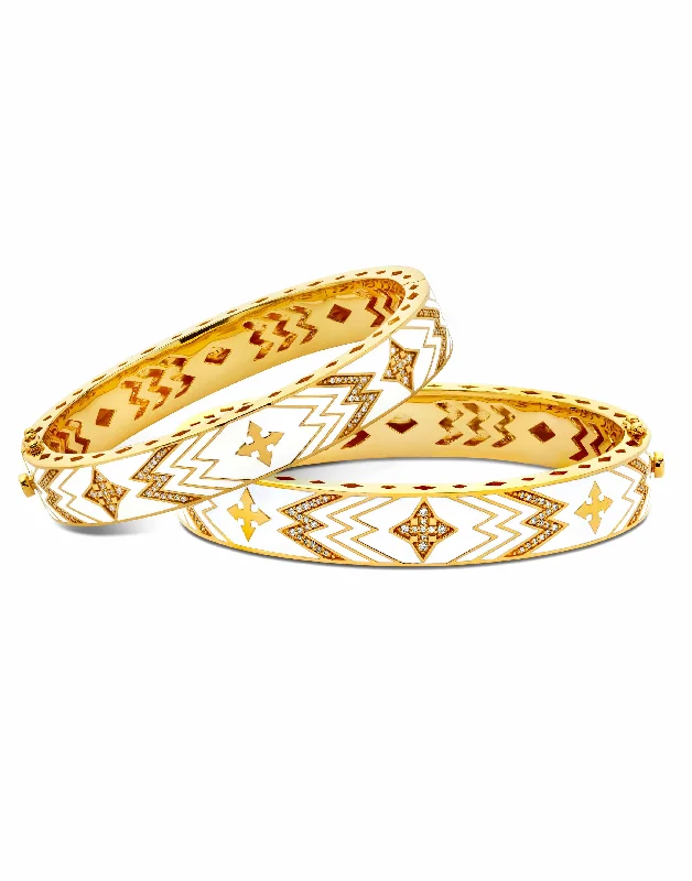 Diamond Cross Bangle