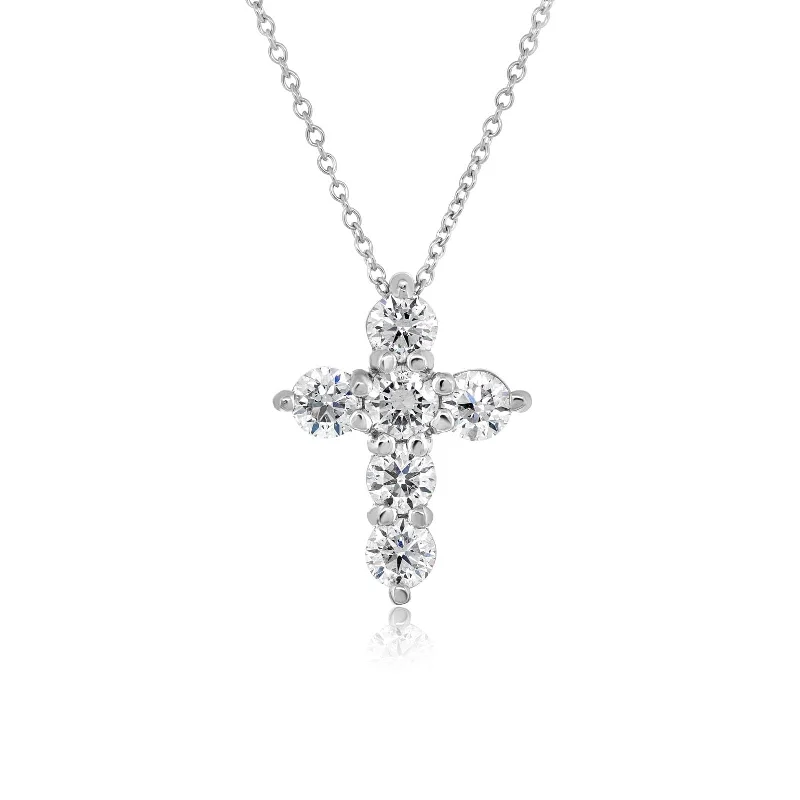 Diamond Cross Pendant Necklace