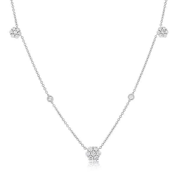 Diamond Flower Necklace