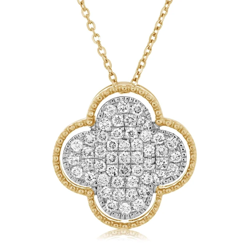 Diamond Quatrefoil Pendant