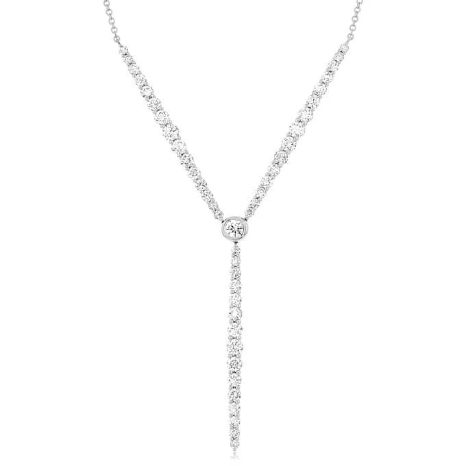 Diamond Y Necklace