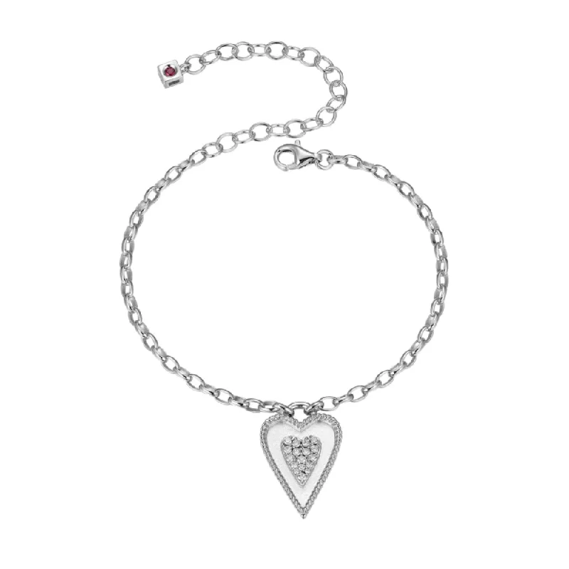 Elle "Long Love" Bracelet with CZ Heart Charm