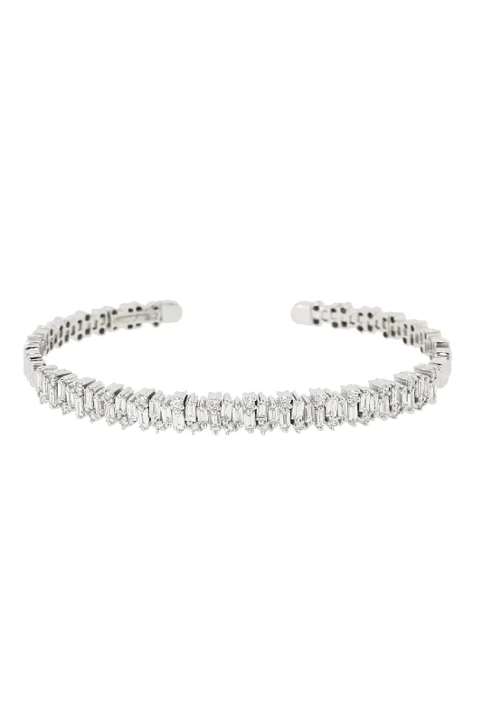 Fireworks Diamond Baguette Bangle