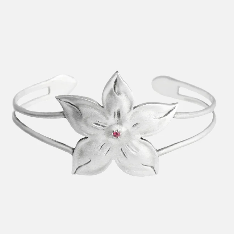 Fleur Cuff, Silver