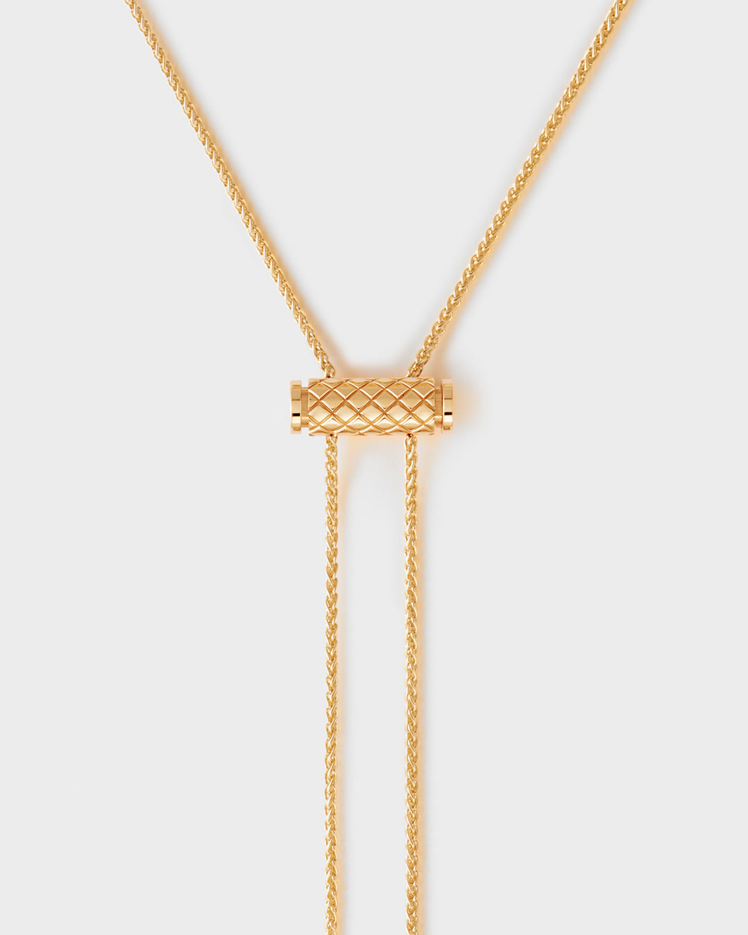 Gold Latch Pendant on GM Chain in Yellow Gold