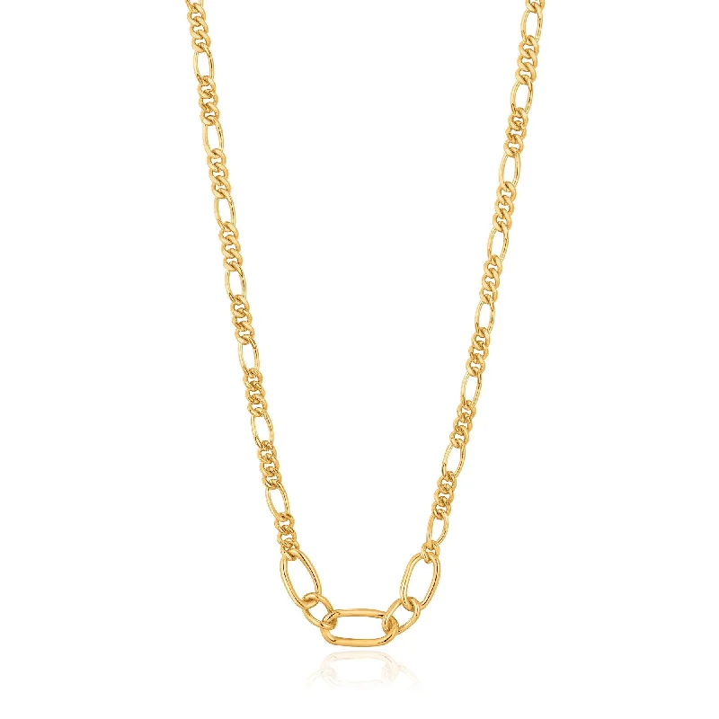 Gold Figaro Chain Necklace