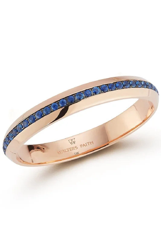 Grant Sapphire Angled Bangle