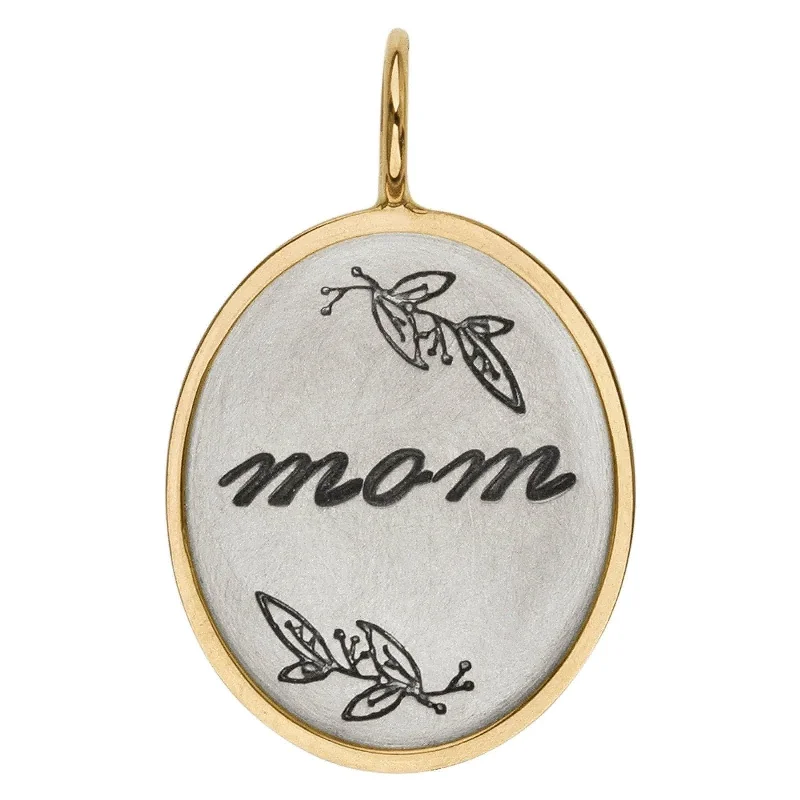 HEATHER B. MOORE Oval "Mom" Charm