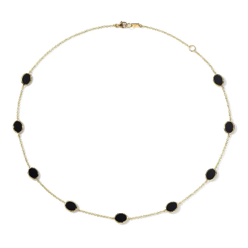 IPPOLITA Polished Rock Candy Confetti Necklace in Black Onyx