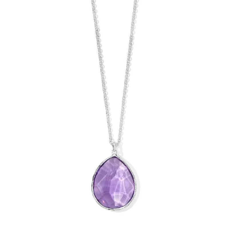 IPPOLITA Rock Candy Large Teardrop Pendant in Amethyst