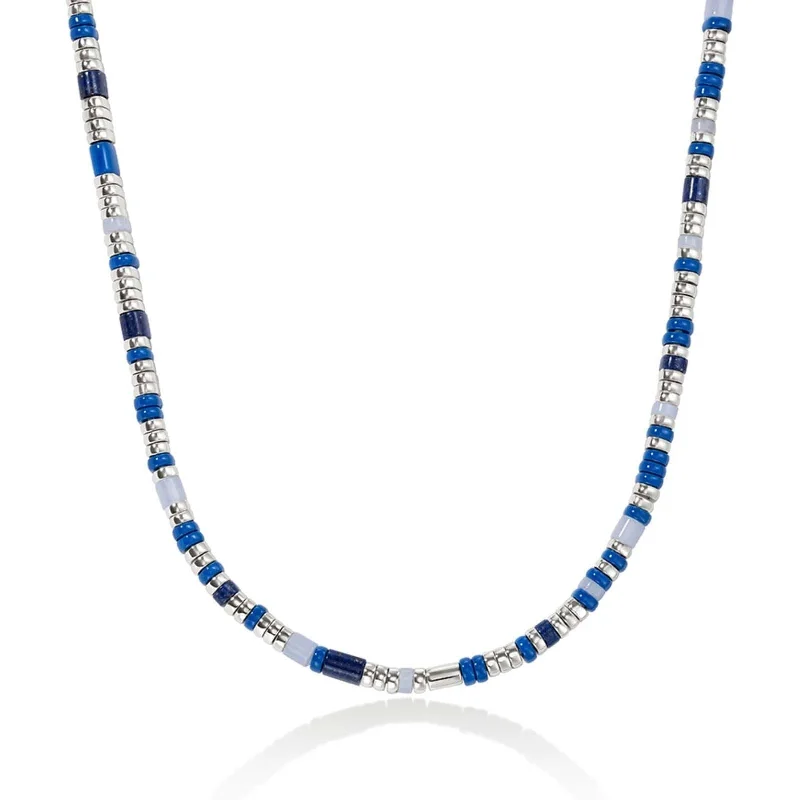 JOHN HARDY Blue & White Colorblock Necklace