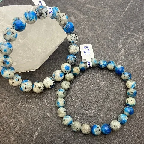 K2 Azurite Crystal Stretch Bracelet