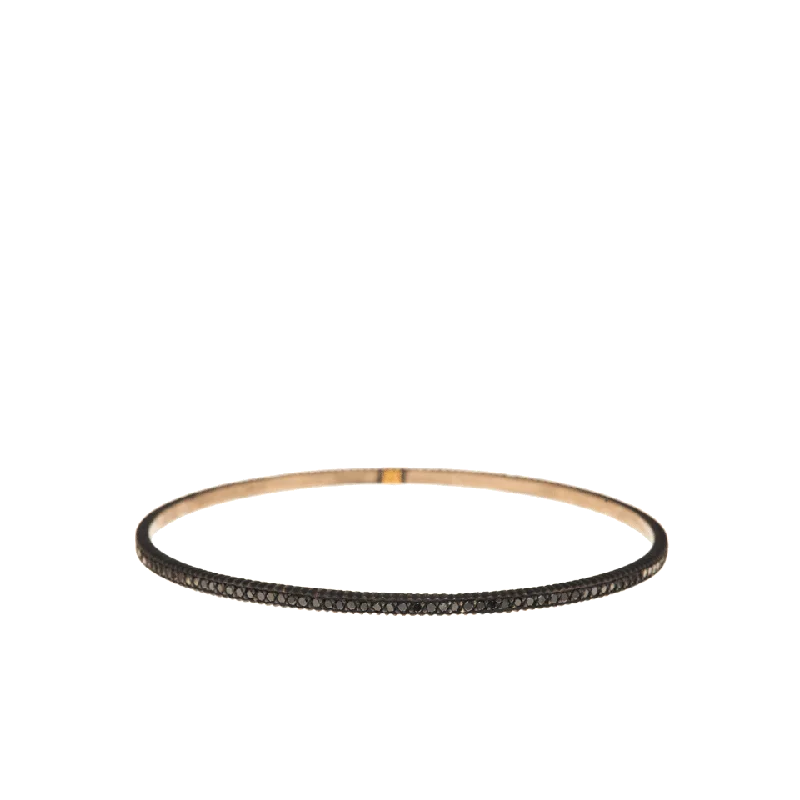 Lilah Black Diamond Pave Bangle