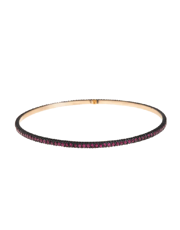 Lilah Pave Ruby Bangle