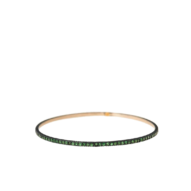 Lilah Pave Tsavorite Bangle