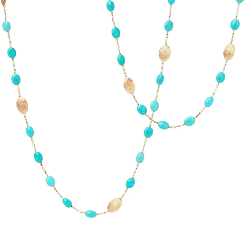 MARCO BICEGO Siviglia Turquoise 36" Long Necklace