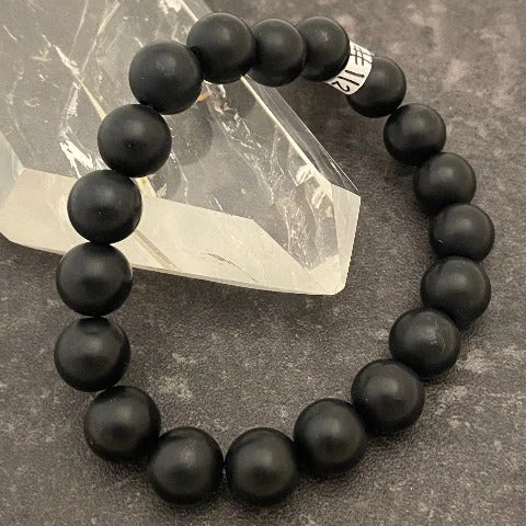 Black Onyx Crystal Stretch Bracelet