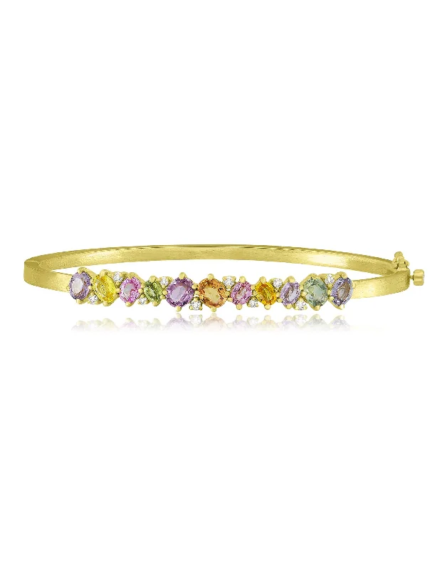 Multi Sapphire Bangle