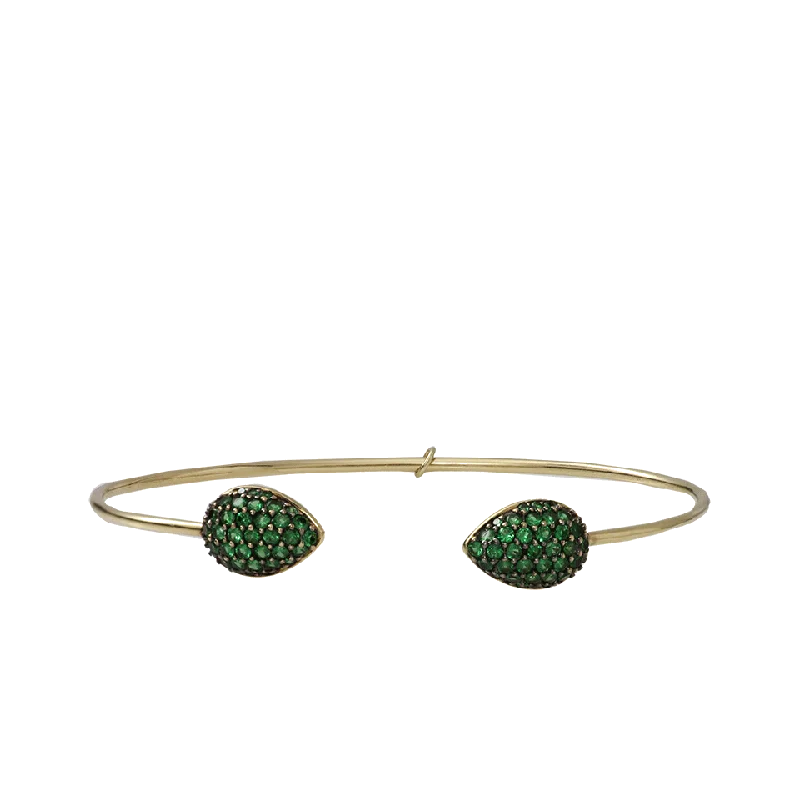 Pear Shape Dome Bangle