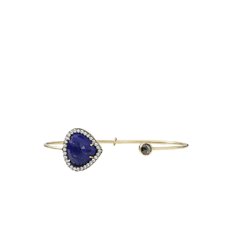 Pear Shape Lapis Bangle