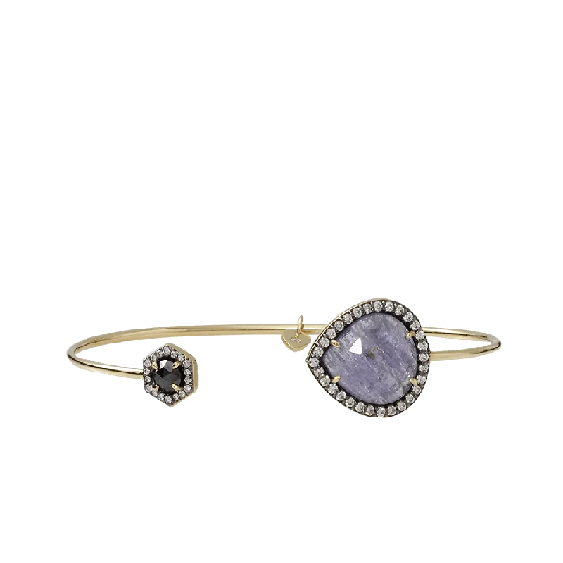 Pear Shape Tanzanite Bangle