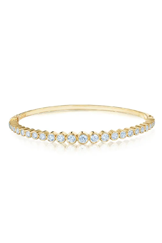 Portofino Bezel Set Bangle