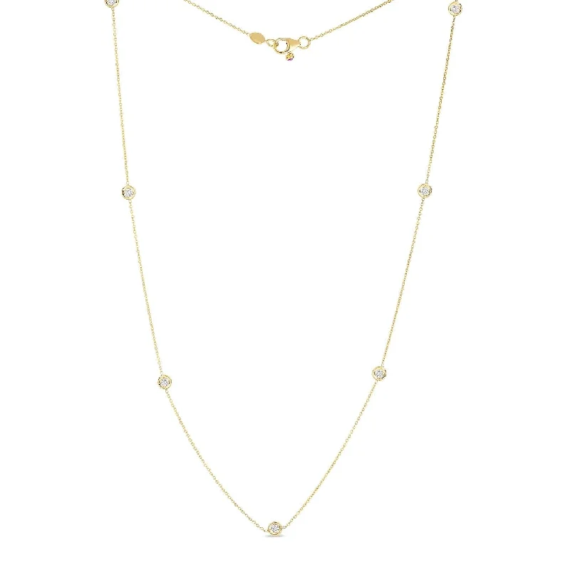 ROBERTO COIN Diamond by the Inch Seven Station Necklace