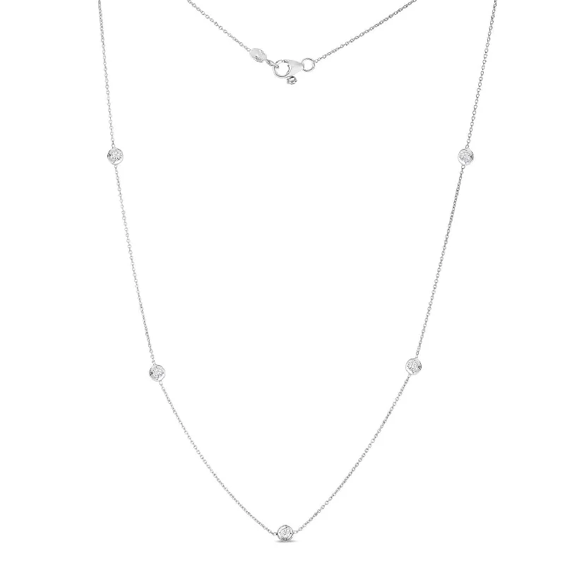 ROBERTO COIN Diamond Station Necklace