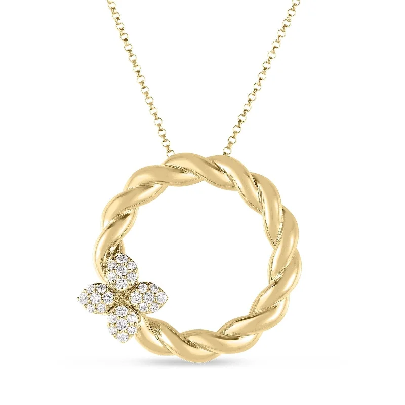 ROBERTO COIN Love in Verona Diamond Twist Pendant