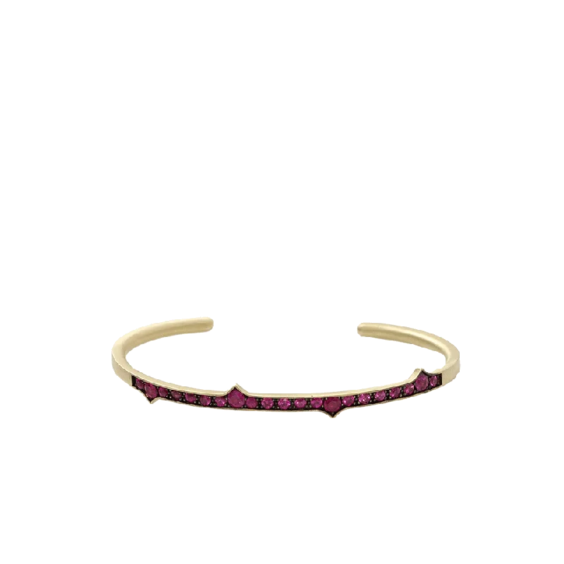 Ruby Thorn Bangle