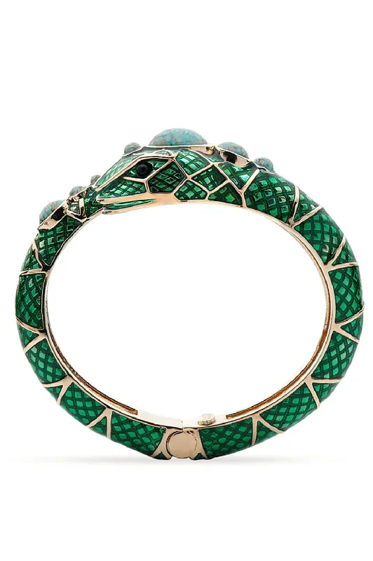 Serpente Bangle Bracelet - Emerald