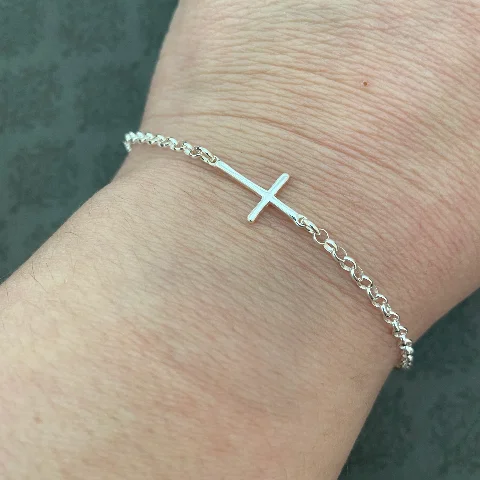 Sideways Cross Bracelet