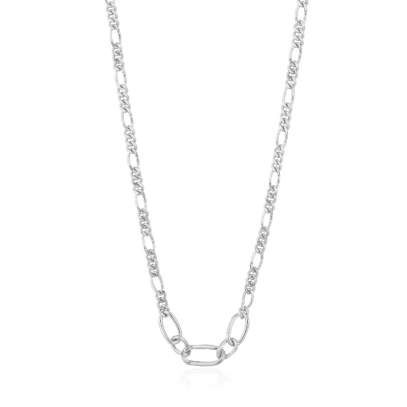 Silver Figaro Chain Necklace