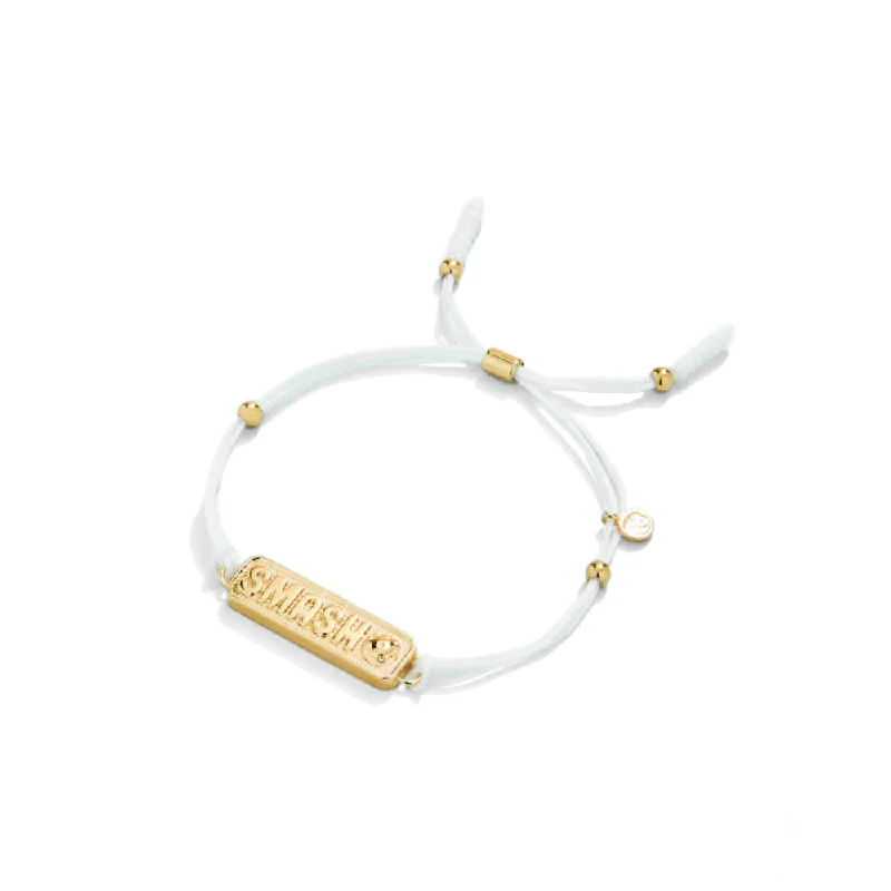 Spartina Pickleball Smash Slide Bracelet - White