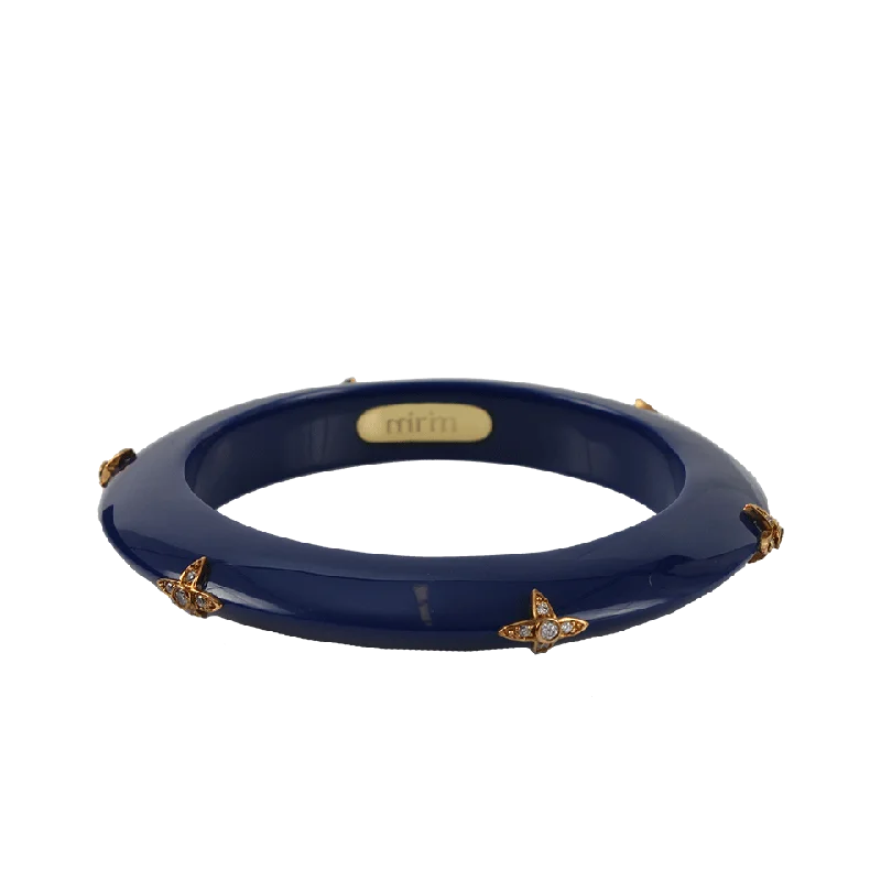 Starlet Navy Resin Bangle