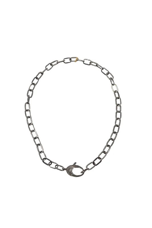 The Woods 17” Chain with Pave Diamond Clasp