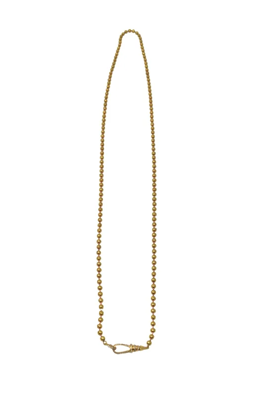 The Woods 32” Ball Chain with Pave Diamond Clip