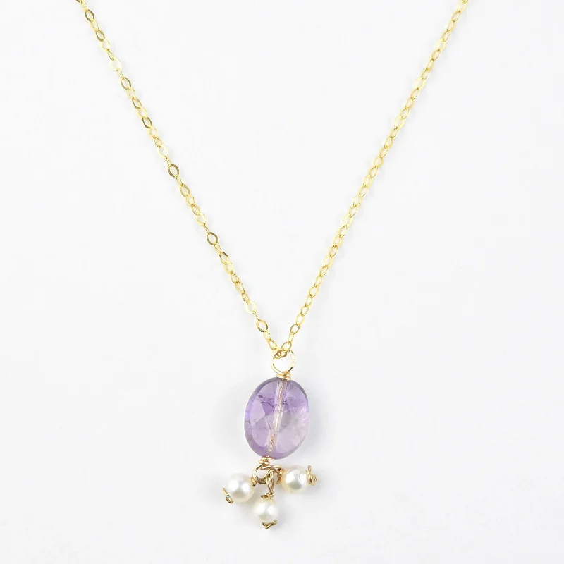 Tiny Bliss Amethyst Necklace