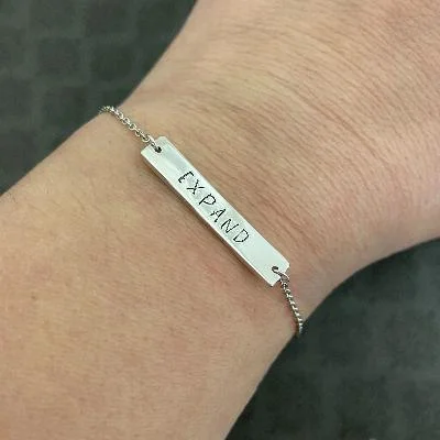 Word of the Year Sterling Silver Bracelet