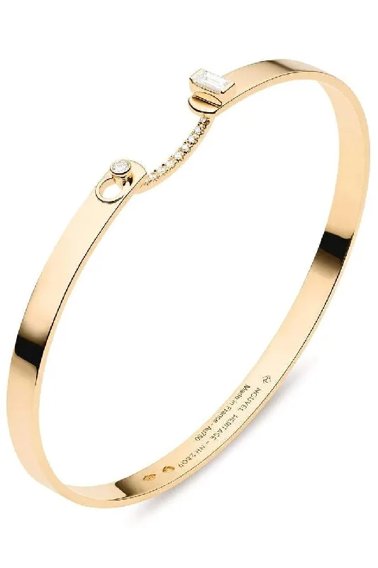 Yellow Gold Diamond Dinner Date Mood Bangle