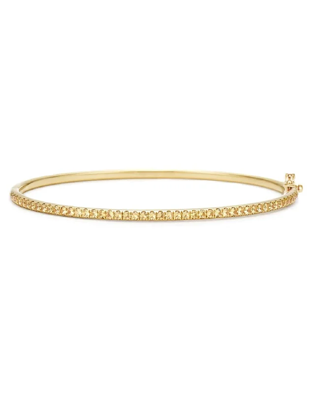 Yellow Sapphire Stackable Bangle